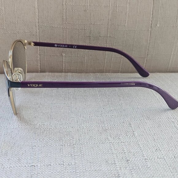 Vogue Eyewear Women Eyeglasses Frame VO4011 Black/Gold Purple Temple Glasses main image 12